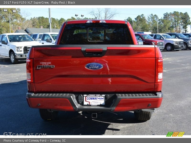 Ruby Red / Black 2017 Ford F150 XLT SuperCrew