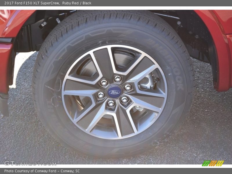 Ruby Red / Black 2017 Ford F150 XLT SuperCrew