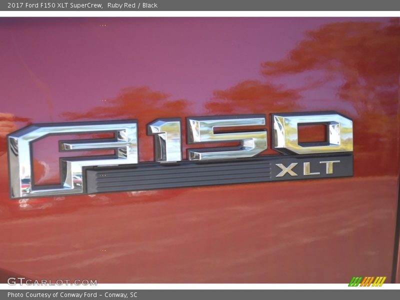 Ruby Red / Black 2017 Ford F150 XLT SuperCrew