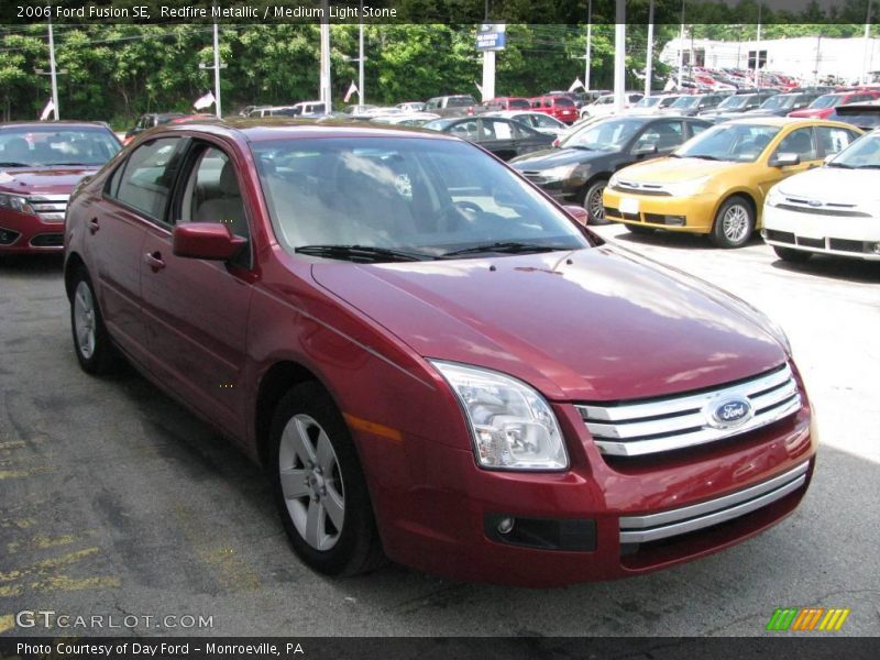 Redfire Metallic / Medium Light Stone 2006 Ford Fusion SE