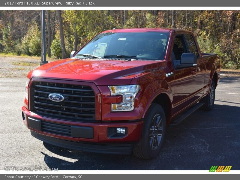 Ruby Red / Black 2017 Ford F150 XLT SuperCrew