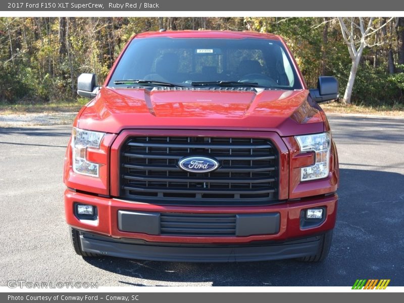 Ruby Red / Black 2017 Ford F150 XLT SuperCrew