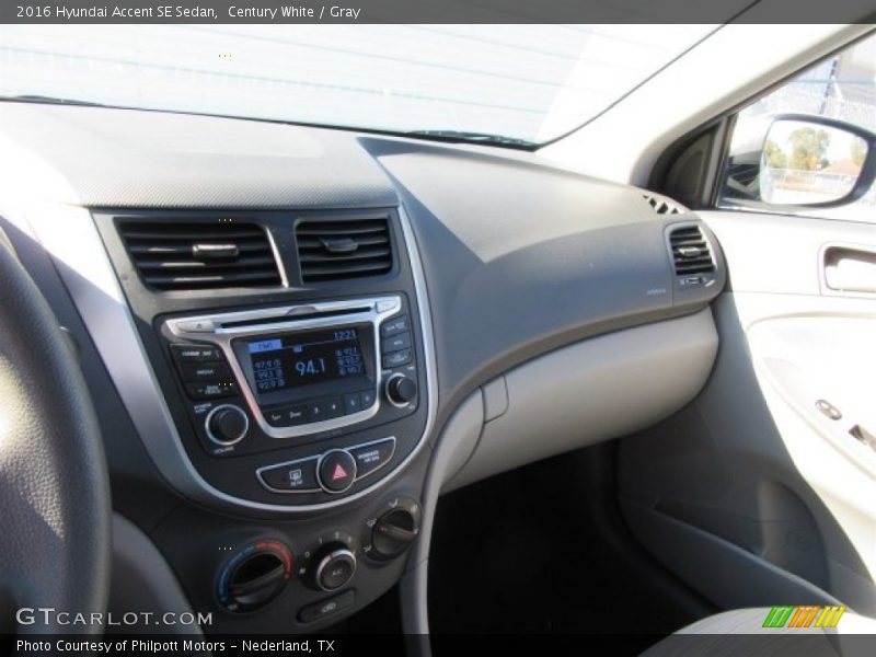 Century White / Gray 2016 Hyundai Accent SE Sedan