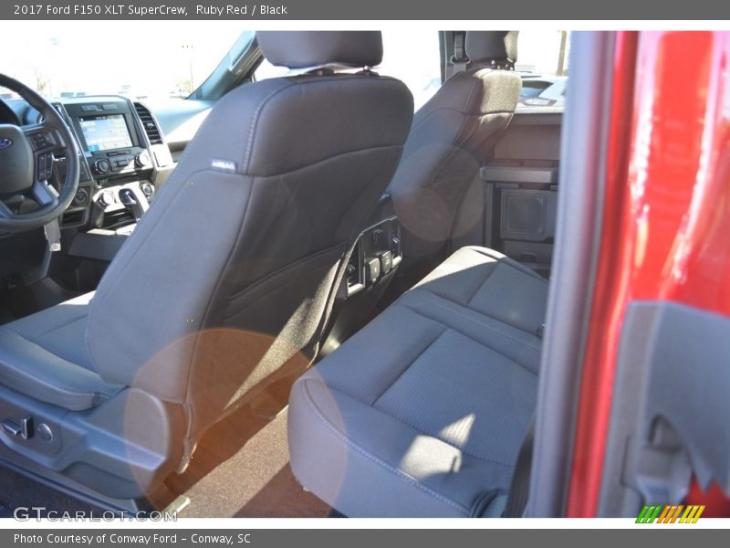 Ruby Red / Black 2017 Ford F150 XLT SuperCrew