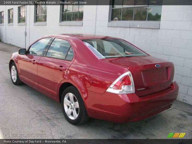 Redfire Metallic / Medium Light Stone 2006 Ford Fusion SE