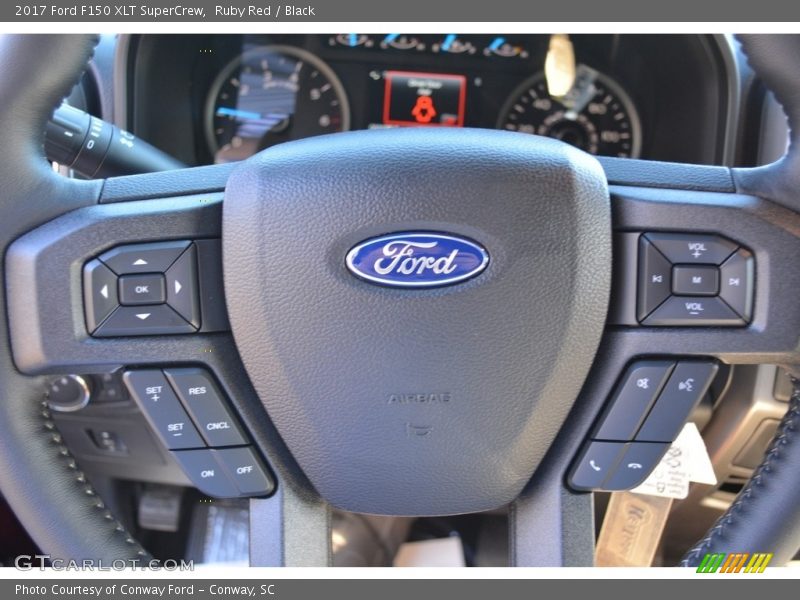 Ruby Red / Black 2017 Ford F150 XLT SuperCrew