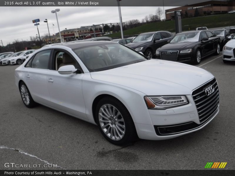Front 3/4 View of 2016 A8 L 3.0T quattro
