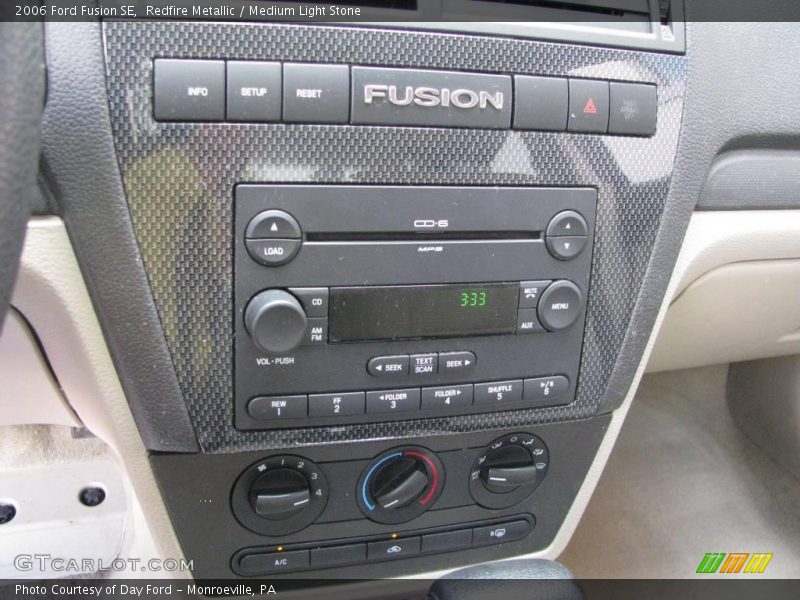 Redfire Metallic / Medium Light Stone 2006 Ford Fusion SE