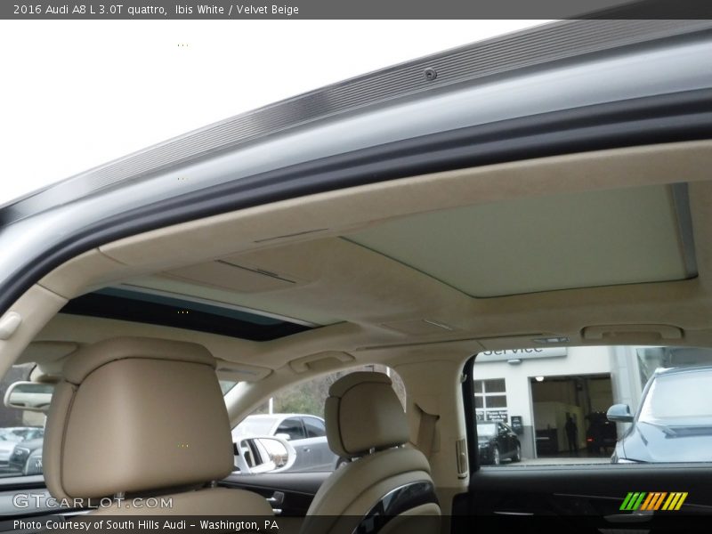 Ibis White / Velvet Beige 2016 Audi A8 L 3.0T quattro
