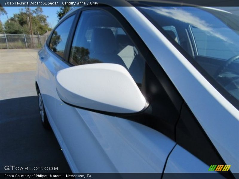 Century White / Gray 2016 Hyundai Accent SE Sedan