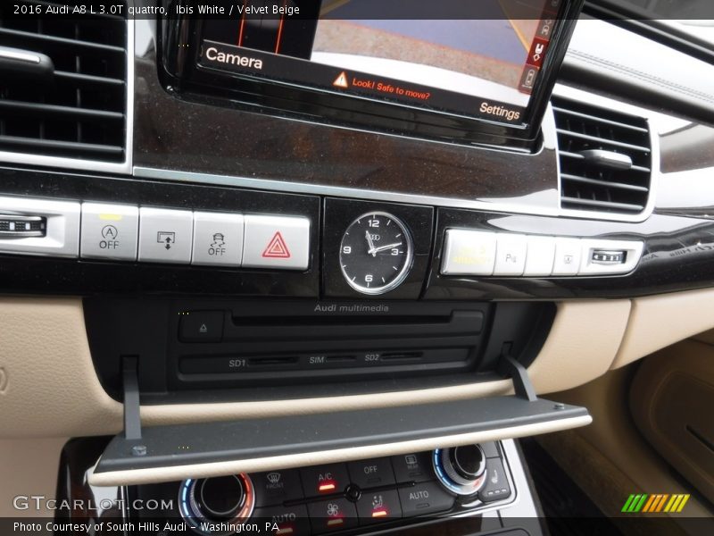 Ibis White / Velvet Beige 2016 Audi A8 L 3.0T quattro