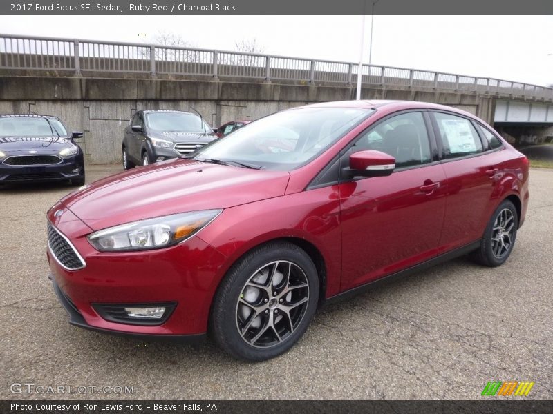 Front 3/4 View of 2017 Focus SEL Sedan