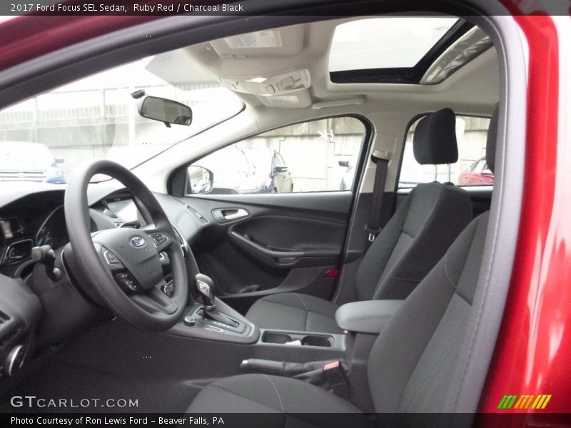 Ruby Red / Charcoal Black 2017 Ford Focus SEL Sedan
