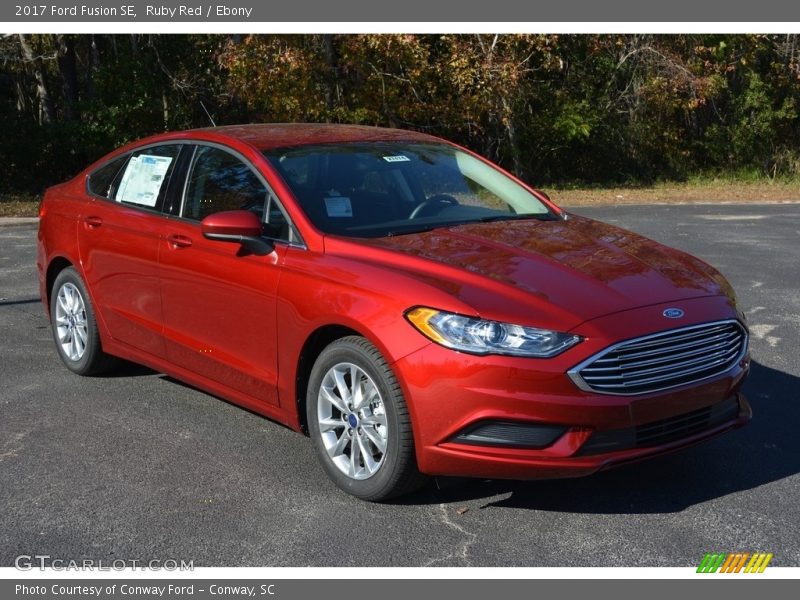 Ruby Red / Ebony 2017 Ford Fusion SE