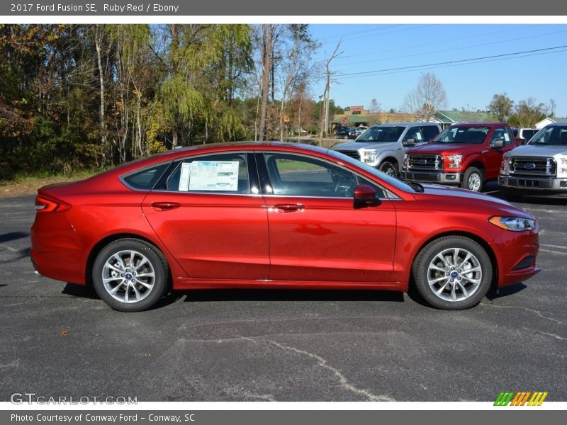 Ruby Red / Ebony 2017 Ford Fusion SE