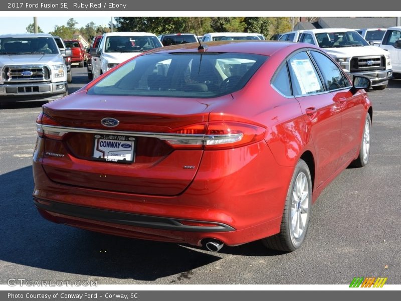 Ruby Red / Ebony 2017 Ford Fusion SE