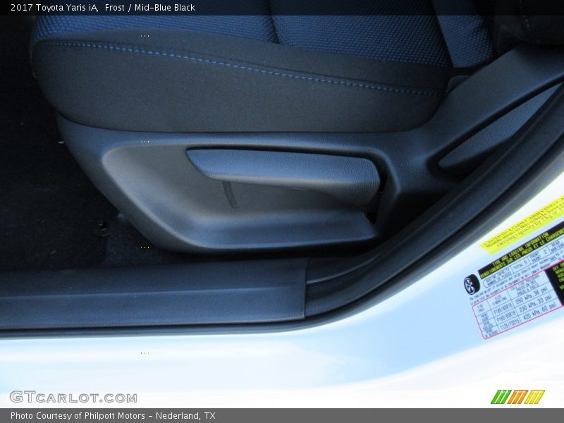 Frost / Mid-Blue Black 2017 Toyota Yaris iA