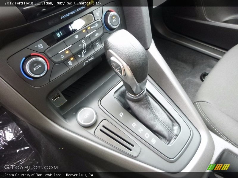 Ruby Red / Charcoal Black 2017 Ford Focus SEL Sedan