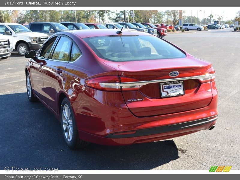 Ruby Red / Ebony 2017 Ford Fusion SE