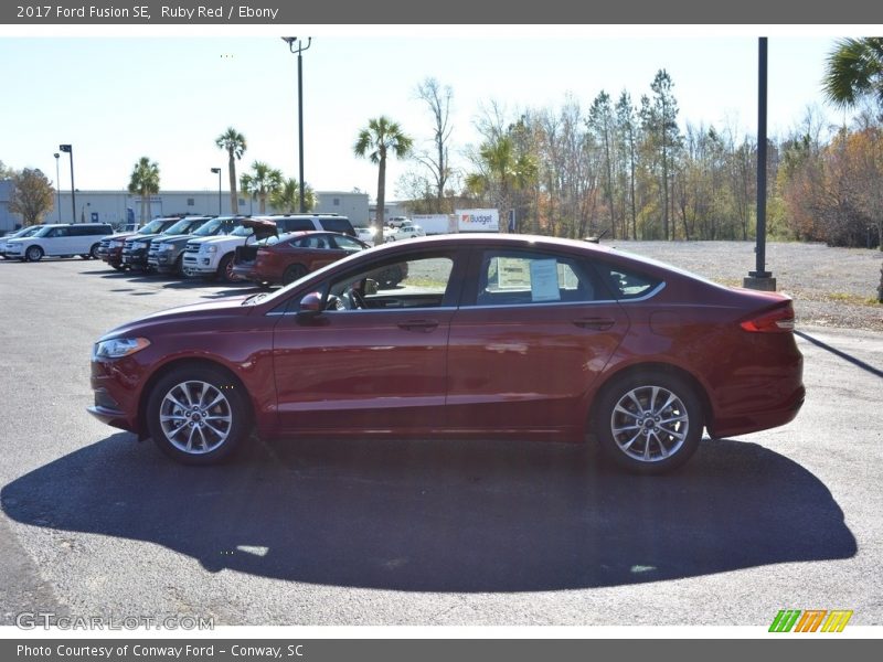 Ruby Red / Ebony 2017 Ford Fusion SE