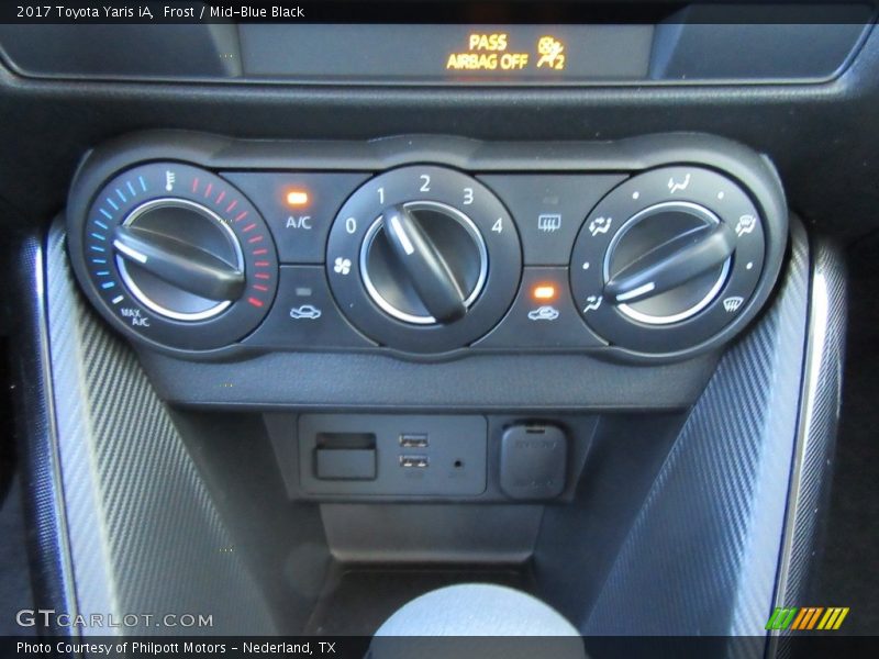 Frost / Mid-Blue Black 2017 Toyota Yaris iA
