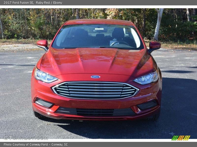 Ruby Red / Ebony 2017 Ford Fusion SE