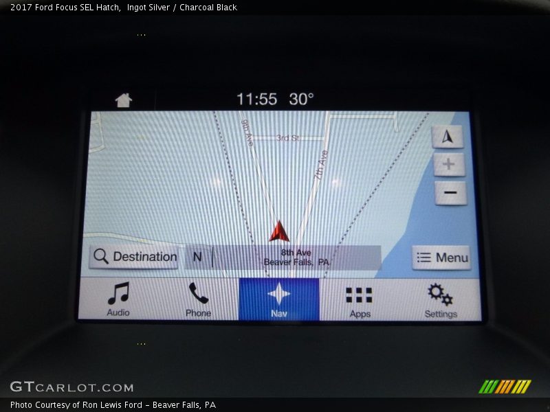 Ingot Silver / Charcoal Black 2017 Ford Focus SEL Hatch