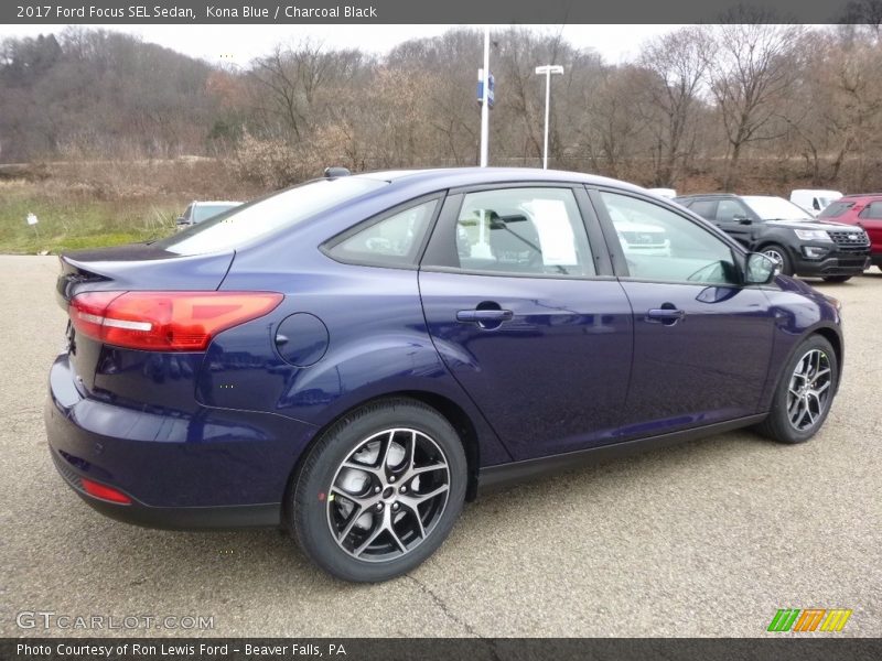 Kona Blue / Charcoal Black 2017 Ford Focus SEL Sedan