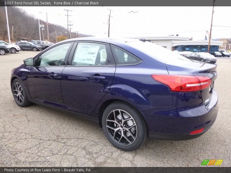 Kona Blue / Charcoal Black 2017 Ford Focus SEL Sedan
