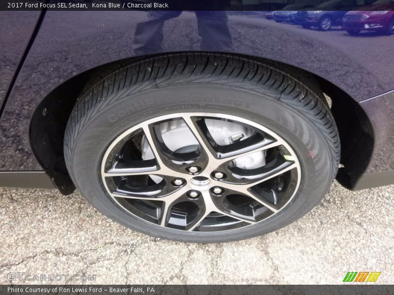 Kona Blue / Charcoal Black 2017 Ford Focus SEL Sedan