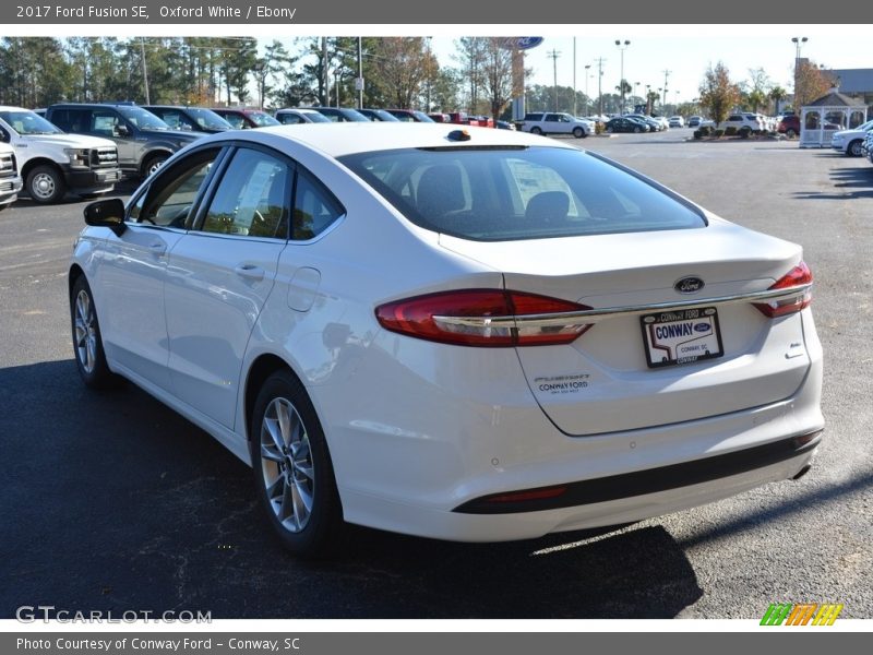 Oxford White / Ebony 2017 Ford Fusion SE