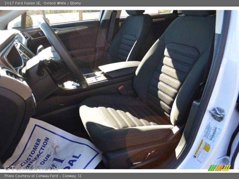 Oxford White / Ebony 2017 Ford Fusion SE