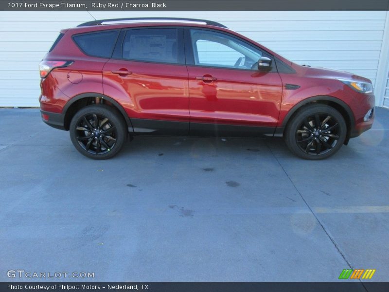 Ruby Red / Charcoal Black 2017 Ford Escape Titanium