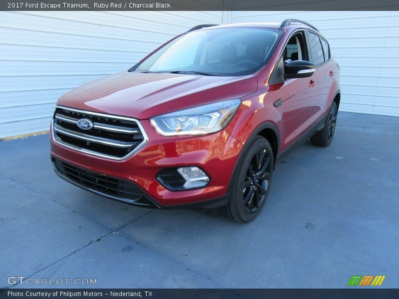 Ruby Red / Charcoal Black 2017 Ford Escape Titanium