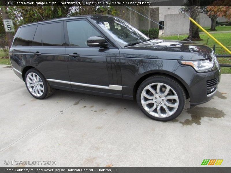 Carpathian Grey Metallic / Ebony/Ebony 2016 Land Rover Range Rover Supercharged