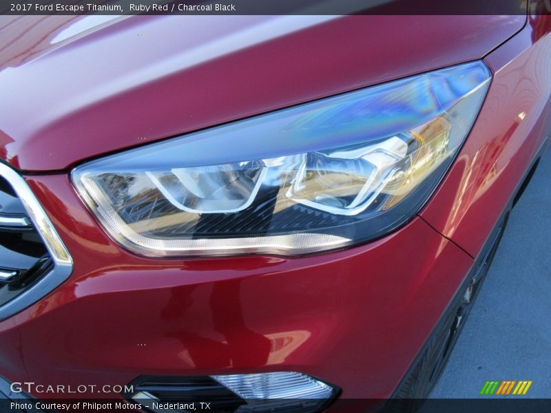 Ruby Red / Charcoal Black 2017 Ford Escape Titanium