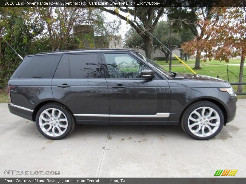 Carpathian Grey Metallic / Ebony/Ebony 2016 Land Rover Range Rover Supercharged