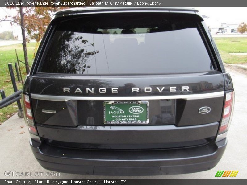 Carpathian Grey Metallic / Ebony/Ebony 2016 Land Rover Range Rover Supercharged