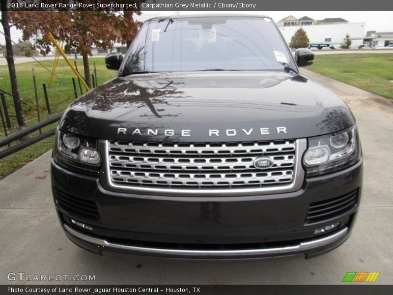 Carpathian Grey Metallic / Ebony/Ebony 2016 Land Rover Range Rover Supercharged