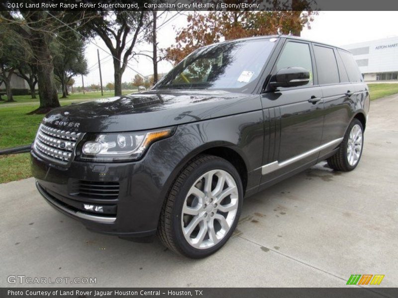 Carpathian Grey Metallic / Ebony/Ebony 2016 Land Rover Range Rover Supercharged
