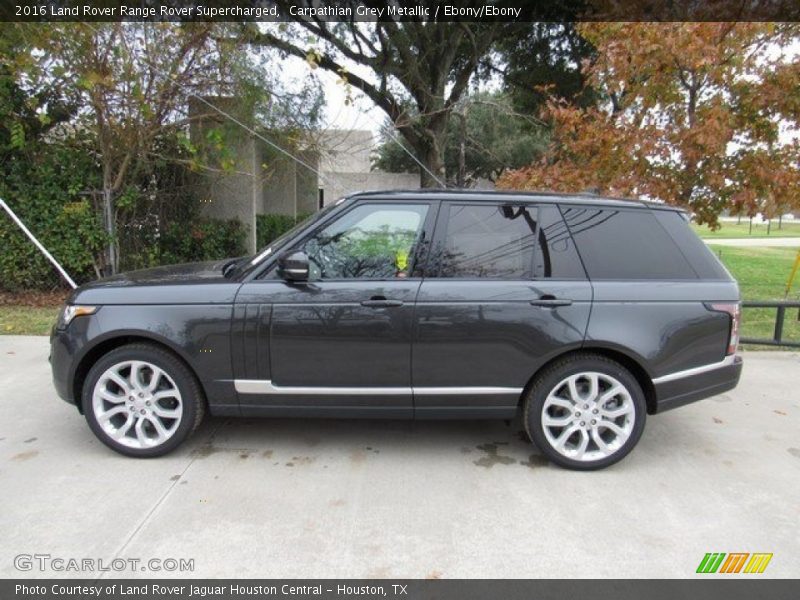 Carpathian Grey Metallic / Ebony/Ebony 2016 Land Rover Range Rover Supercharged