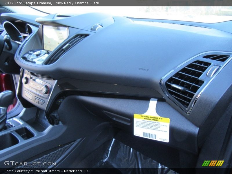 Ruby Red / Charcoal Black 2017 Ford Escape Titanium