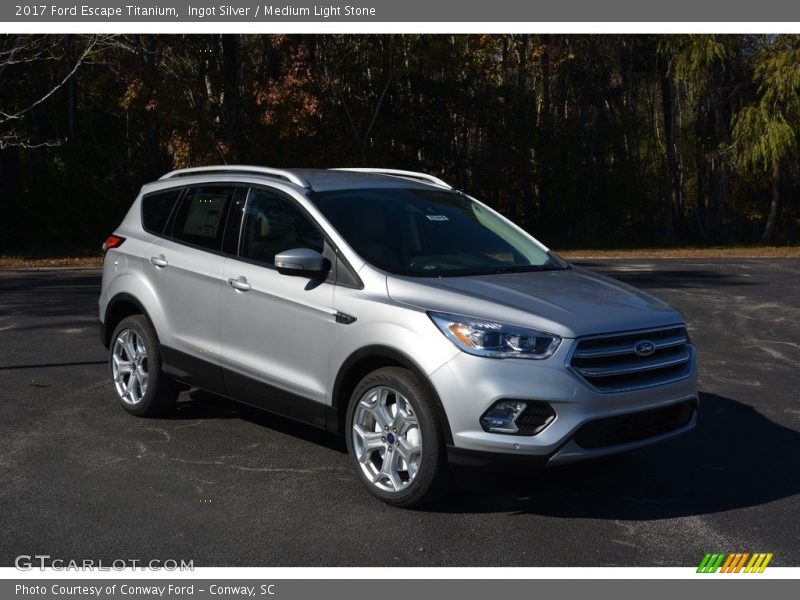 Ingot Silver / Medium Light Stone 2017 Ford Escape Titanium