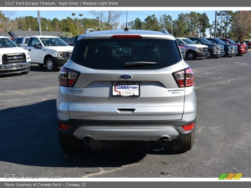 Ingot Silver / Medium Light Stone 2017 Ford Escape Titanium