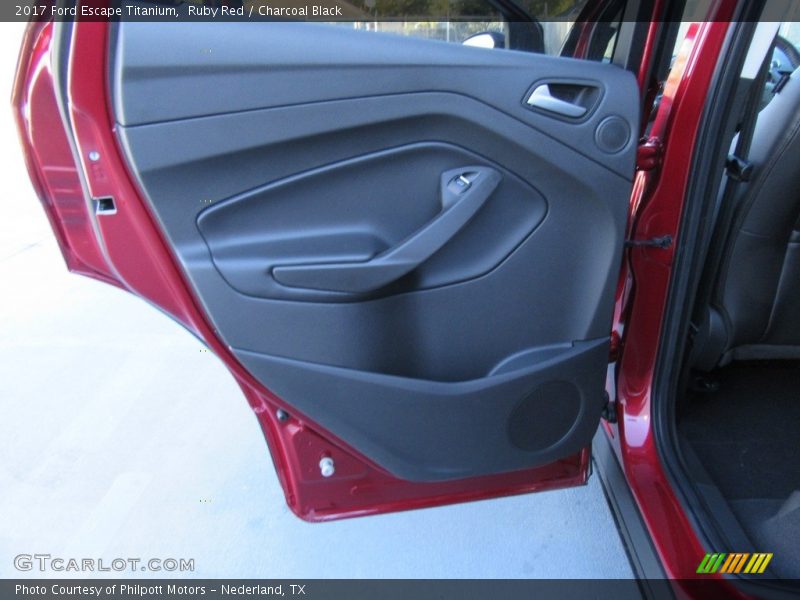 Ruby Red / Charcoal Black 2017 Ford Escape Titanium