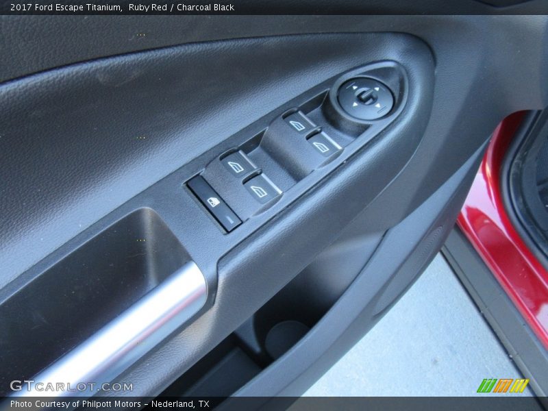 Ruby Red / Charcoal Black 2017 Ford Escape Titanium
