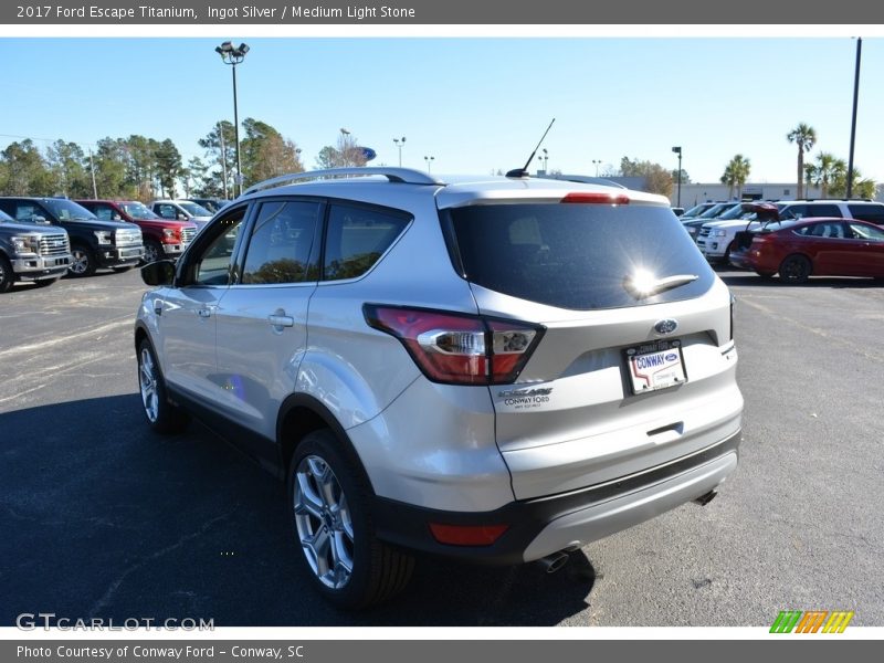 Ingot Silver / Medium Light Stone 2017 Ford Escape Titanium