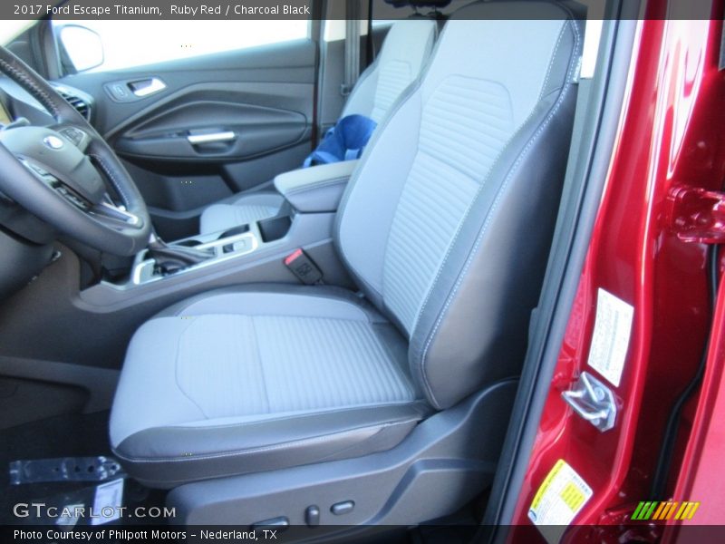 Ruby Red / Charcoal Black 2017 Ford Escape Titanium