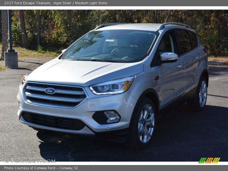 Ingot Silver / Medium Light Stone 2017 Ford Escape Titanium