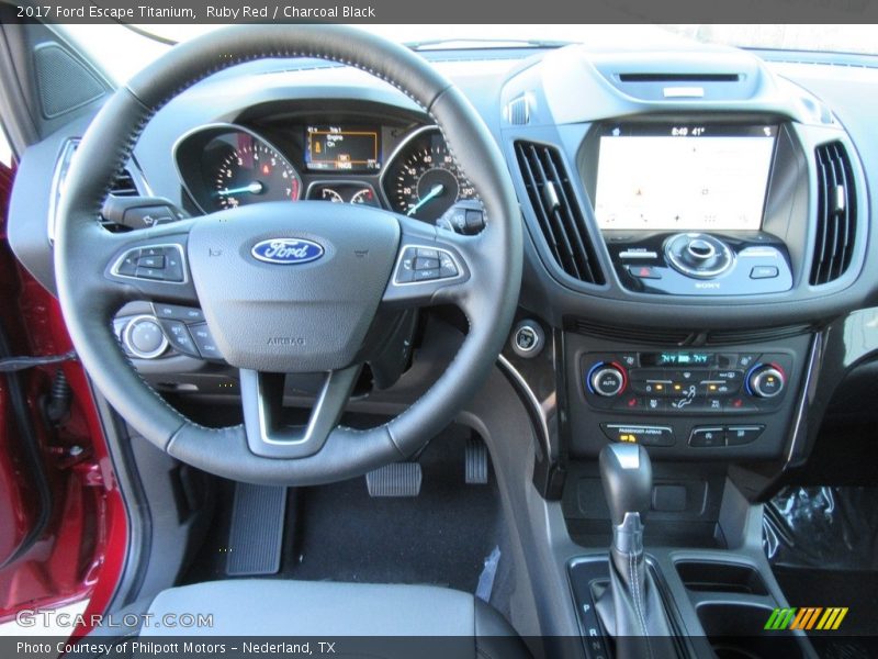 Ruby Red / Charcoal Black 2017 Ford Escape Titanium